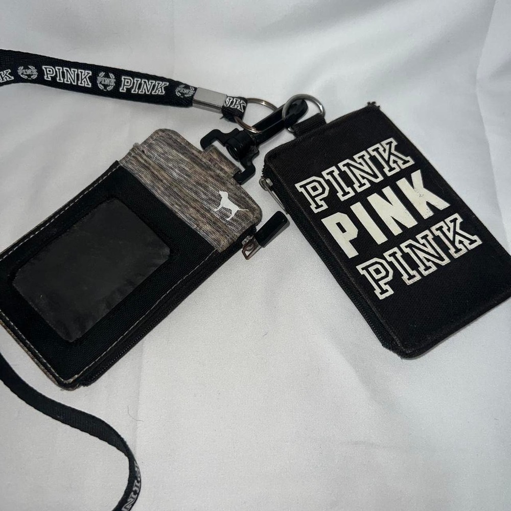 Victorias Secret PINK Lanyard DoubleID case Limited Edition badge Holder Wallet